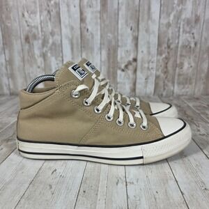 Converse All Star Mid Top Sneakers Canvas Shoes Women's‎ Size 7.5 Beige